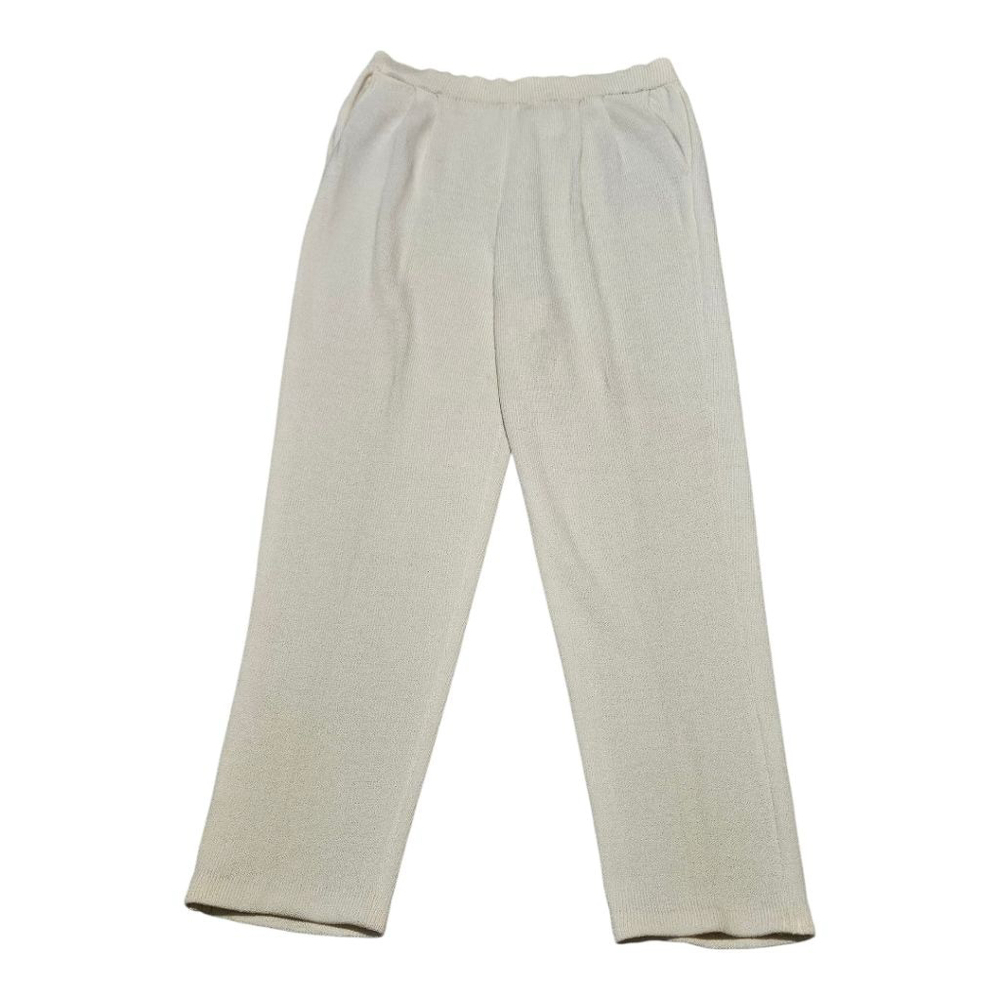 St. John Basics Cream Pants Size 10